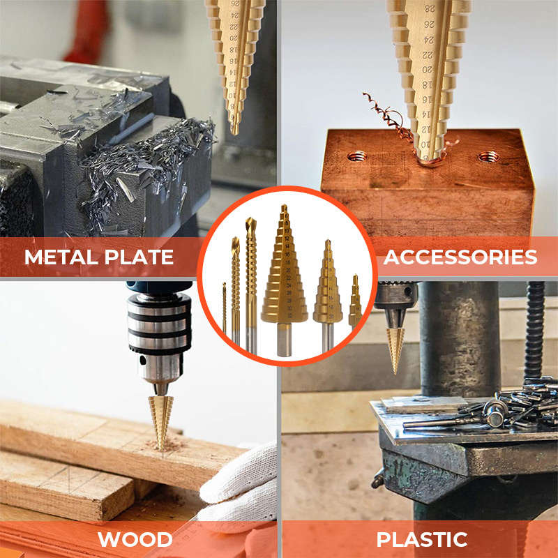 š„HotSaleš„Titanium Plating Drill Bit Setļ¼6pcsļ¼