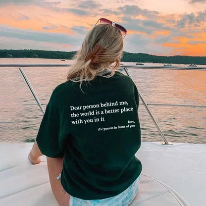 🌷Last Day Sale 50%OFF 💝- 'Dear Person Behind Me' Unisex T-Shirt