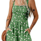 ⏰Hot Sale 50% Off💃Women's Summer Square Neck Sleeveless Loose Casual Short Smocked Romper✨