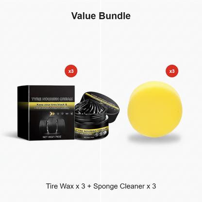 🔥 ¡OFERTA RELÁMPAGO 50% DE DESCUENTO! ✨ Cera Inteligente para Neumáticos – Restaura el Brillos Negro, Bloquea UV y Repele la Suciedad 🚗
