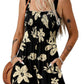 ⏰Hot Sale 50% Off💃Women's Summer Square Neck Sleeveless Loose Casual Short Smocked Romper✨