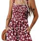 ⏰Hot Sale 50% Off💃Women's Summer Square Neck Sleeveless Loose Casual Short Smocked Romper✨