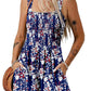 ⏰Hot Sale 50% Off💃Women's Summer Square Neck Sleeveless Loose Casual Short Smocked Romper✨