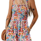 ⏰Hot Sale 50% Off💃Women's Summer Square Neck Sleeveless Loose Casual Short Smocked Romper✨