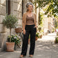🌺💐 Pantalones de traje acampanados elegantes para mujer