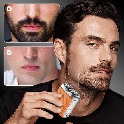 🔥2025 HOT SALE🔥Portable Rotary Dual Ring Electric Shaver