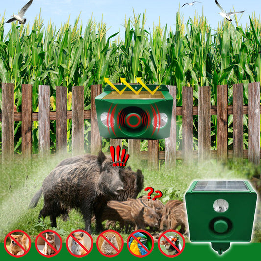🔥2025 HOT SALE🔥Beast Repellent Solar Warning Lights with Loud Volume