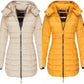 Winter women's mid-length padded jacket warm  hooded jacket【FREE SHIPPING】