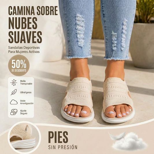 👟 Sandalias de plataforma transpirables de punto para mujer: cómodas y a la moda
