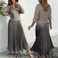 ⏳Oferta especial por tiempo limitado⏰🥰Vestidos plisados elegantes y con estilo de cuello redondo para mujer