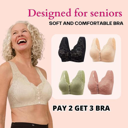 Last day sale -45% OFF👙Seamless bra with hanging front closure for women