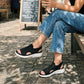 👟 Sandalias de plataforma transpirables de punto para mujer: cómodas y a la moda