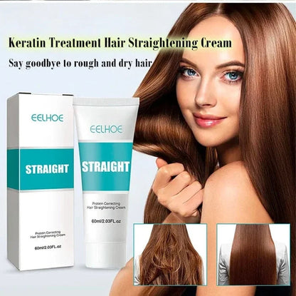 💜Compre 2 y llévese 1 gratis💜-Silk and Keratin Treatment Hair Straightening Cream