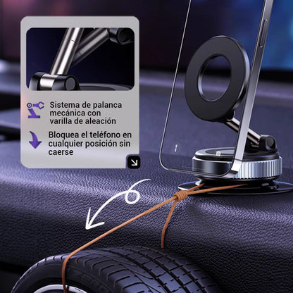 🔥Oferta Relámpago🔥 Soporte de Celular para Auto con Succión al Vacío