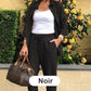 🧥+👖The choice of luxury! Women's cotton and linen long-sleeved top trouser set🎉
