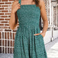 ⏰Hot Sale 50% Off💃Women's Summer Square Neck Sleeveless Loose Casual Short Smocked Romper✨