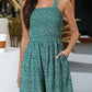 ⏰Hot Sale 50% Off💃Women's Summer Square Neck Sleeveless Loose Casual Short Smocked Romper✨