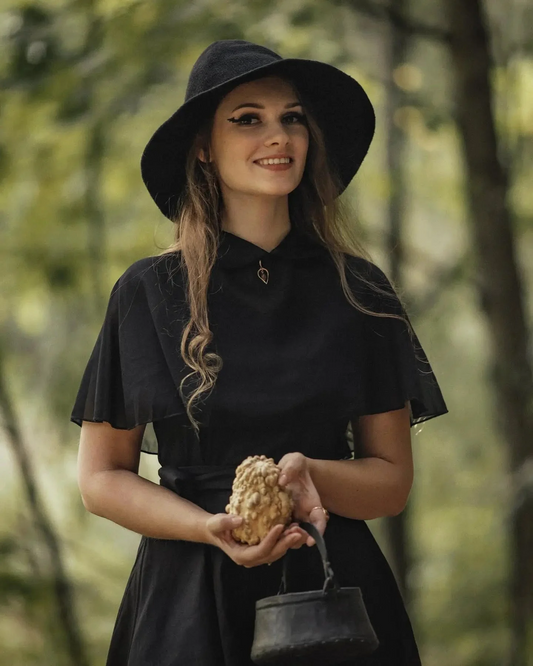 🔥Last Day 70% OFF👻Women Gothic Knitting Black Wizard Hat
