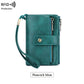Cartera de cuero con bloqueo RFID para mujer