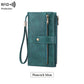 Cartera de cuero con bloqueo RFID para mujer