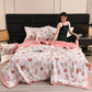 🔥Summer Limited Sale-50%Off🌸Cooling Breathable Floral Bed Sheet (4-Piece Set)
