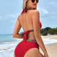 🔥Last Day Promotion 50% OFF🔥Sexy V-neck Women's Holiday Swimsuit With Wavy Pattern