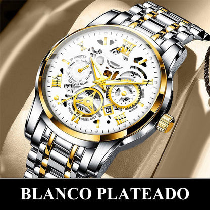 🎄Rebajas de Navidad 50 % DE DESCUENTO🔥Reloj mecánico automático esqueleto sumergible para hombre