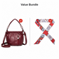 👜 ¡50 % DE DESCUENTO AHORA! 🎀 Bolso de mano informal de cuero plisado: cuero suave, estilo versátil y correa ajustable para el hombro ✨