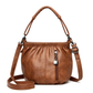 👜 ¡50 % DE DESCUENTO AHORA! 🎀 Bolso de mano informal de cuero plisado: cuero suave, estilo versátil y correa ajustable para el hombro ✨