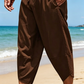 Pantalones capri tipo harén informales para hombre
