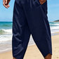 Pantalones capri tipo harén informales para hombre