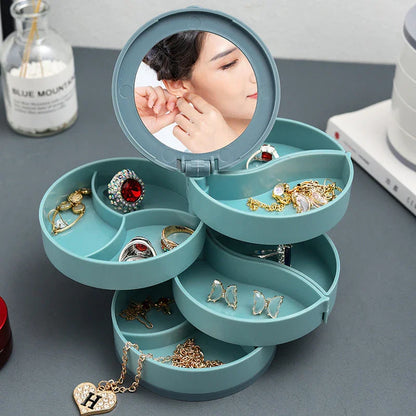 🔥Buy 2 Get 1 Free🔥4 Layers Rotatable Jewelry Storage Box