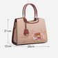 Women's Elegant Handbag with Peony Embroidery