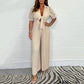 Women’s Solid Color Pleated Jumpsuit