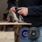 Disco abrasivo con puntas y dientes para tallado en madera