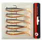 Jig Head Soft Fishing Lure with Paddle Tail - 5 PCS Set