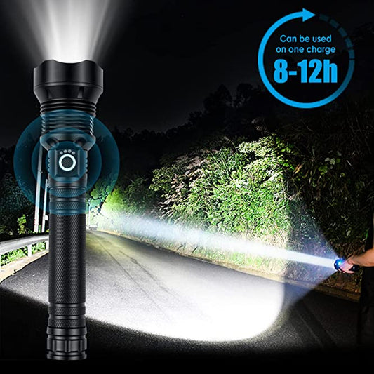 Super Bright, Powerful,High lumens,Long-Size Tactical Flashlights with Rechargeable battery