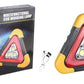 2-IN-1 Solar Emergency Triangle Warning Light at the Roadside