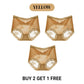 High-Waisted Seamless Women's Briefs with Contrasting Lace