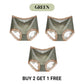 High-Waisted Seamless Women's Briefs with Contrasting Lace