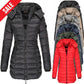 Winter women's mid-length padded jacket warm  hooded jacket【FREE SHIPPING】