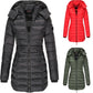 Winter women's mid-length padded jacket warm  hooded jacket【FREE SHIPPING】