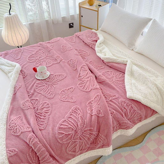 Thickened Imitation Cashmere Warm Plush Blanket