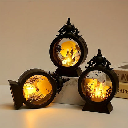 Vintage LED Electronic Candle Light Hanging Lantern