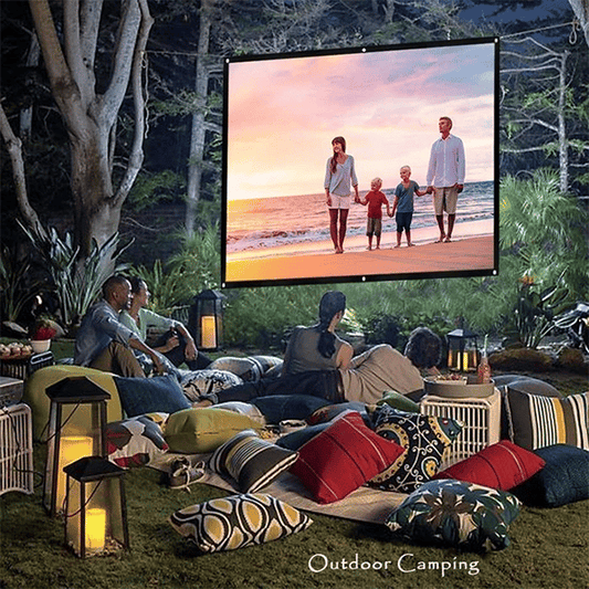 🔥Oferta especial 2026🔥Pantalla gigante portátil para cine al aire libre - Proyección 4K HD con soporte ajustable para fiestas al aire libre 🌟🌙