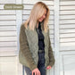 🎁 Hot Sale 50% OFF 🔥2025 New Women's Knit Patchwork Puffy Jacket