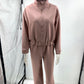 ✨Winter Offer💖Sleek Full-Zip Jacket & High-Rise Wide-Leg Sweatpants Set