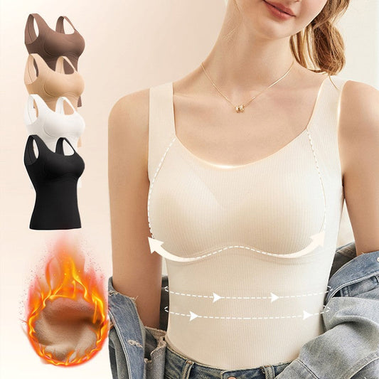 💖Christmas Sale -50% OFF🎅Thickened Warm Tank Top with Shelf Bra