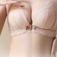Women's Front-Clasp Lace Bra with Lift and Anti-Sagging Design