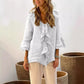 🌸2025 HOT SALE 50% OFF🌸Women's Ruffle Collar Blouse with Bell Sleeves